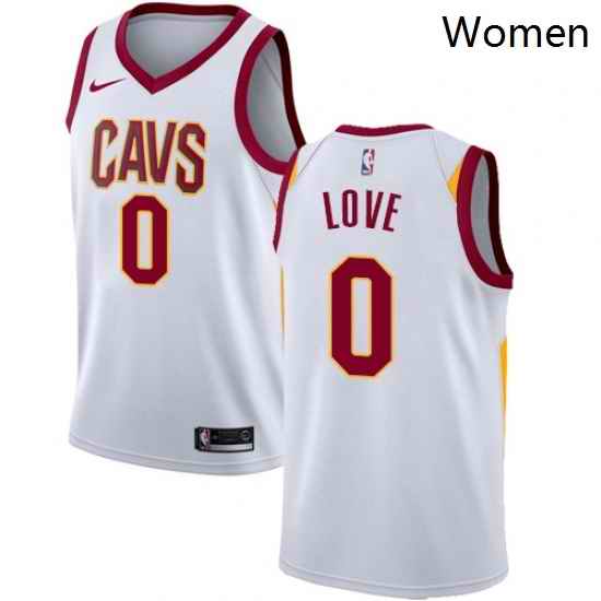 Womens Nike Cleveland Cavaliers 0 Kevin Love Authentic White Home NBA Jersey Association Edition